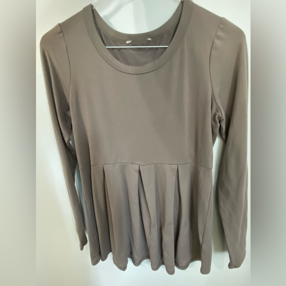 Brown/grey tunic shirt